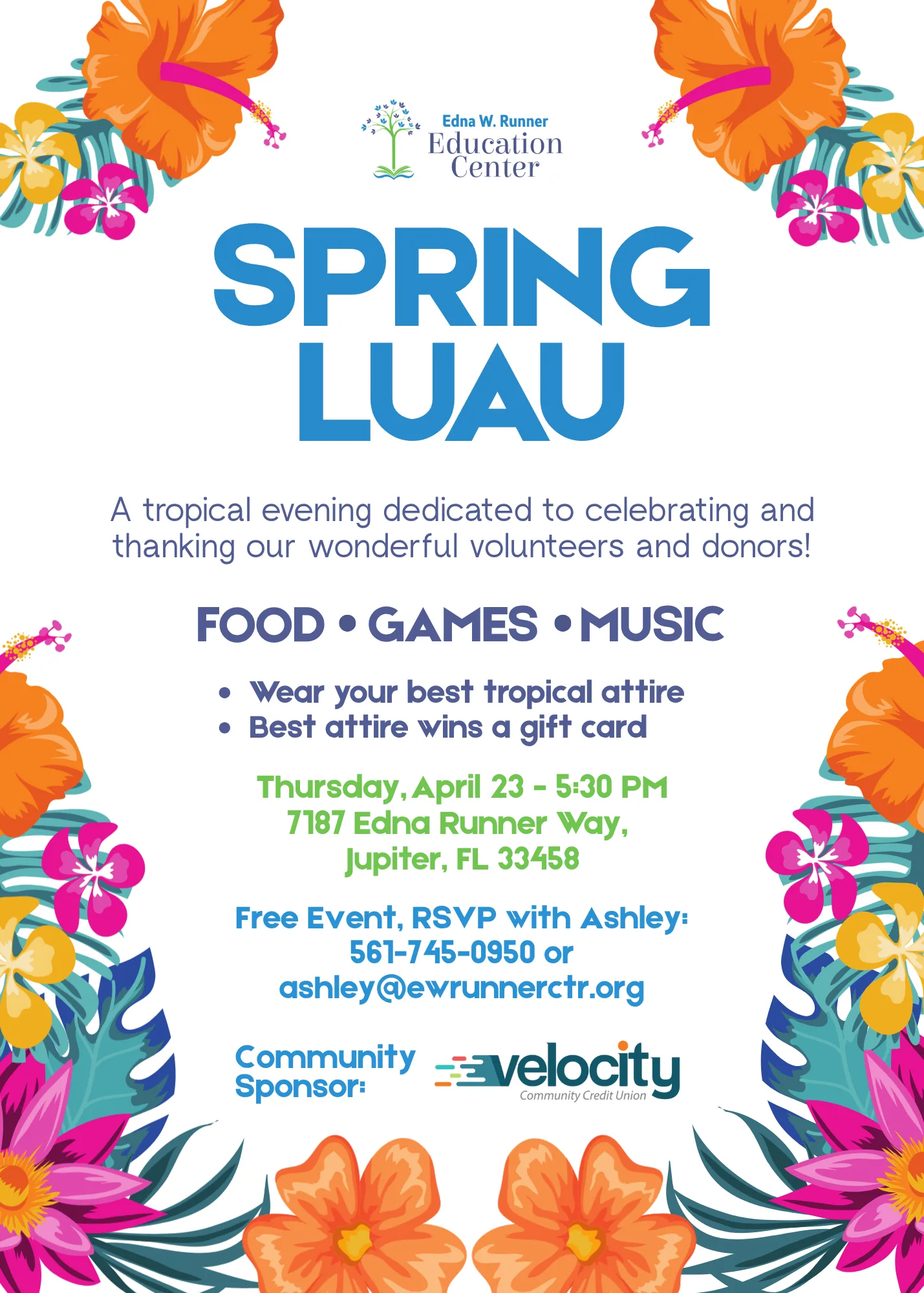 Spring Luau Flyer